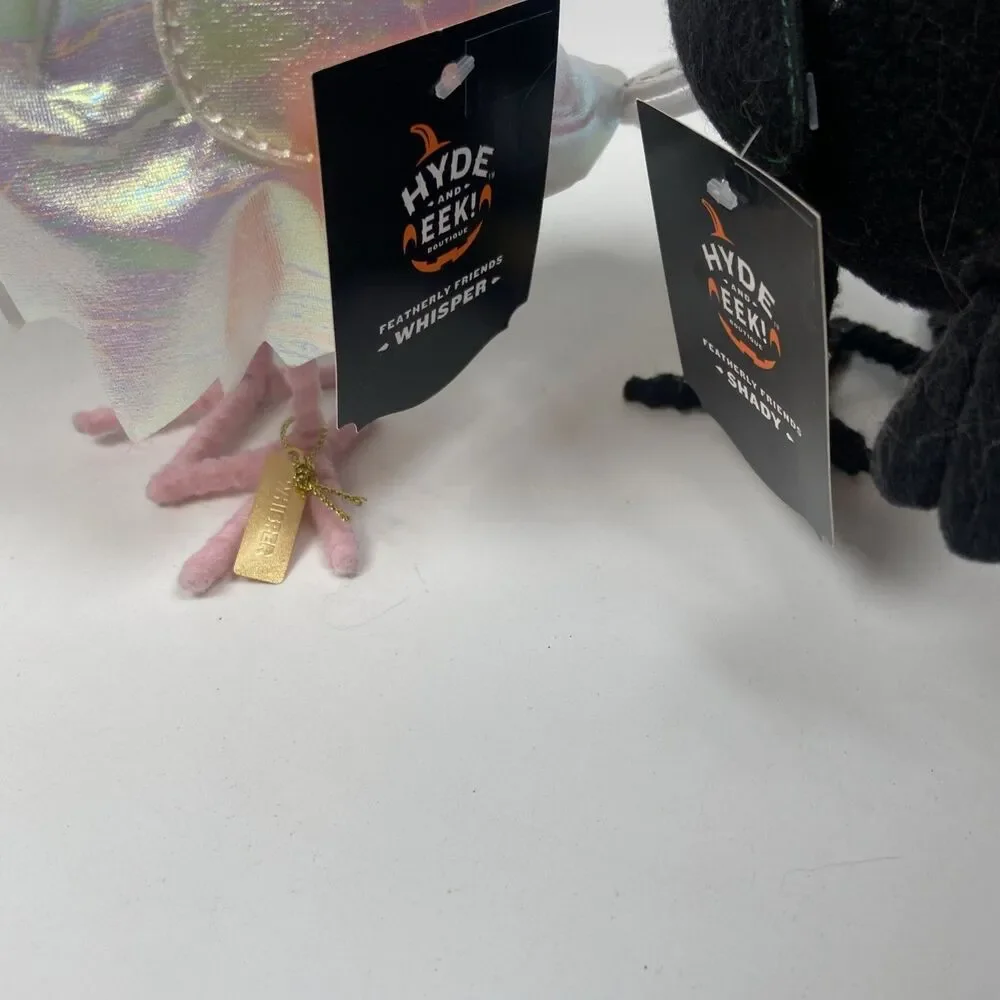 2025 Hyde & Eek Featherly Friends Whisper Ghost Shimmer White Shady Black Cat -2
